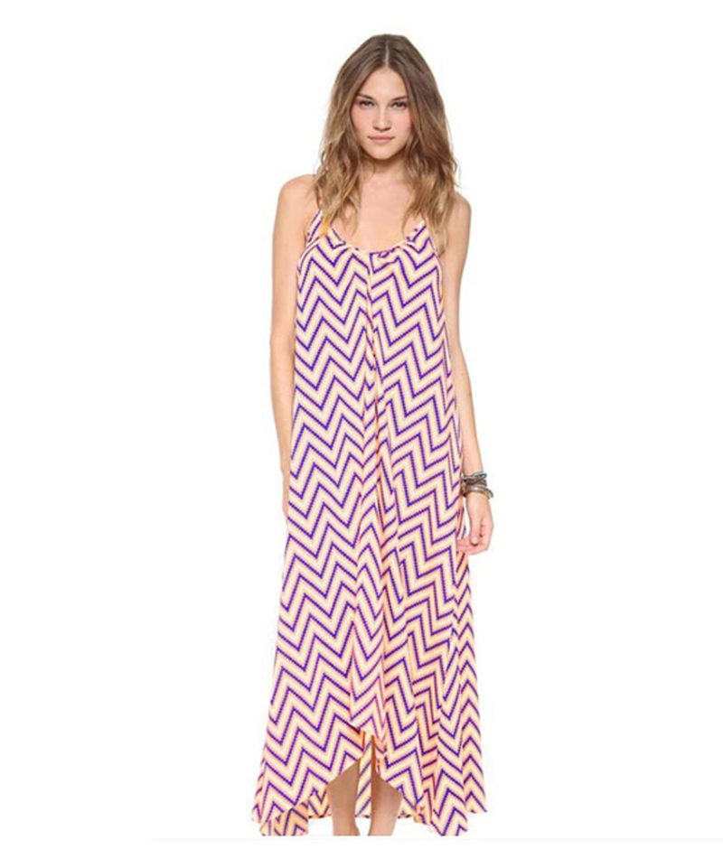 紫色紧身连衣裙 - 图片 3