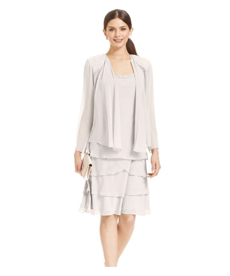 白色商务上下衣裙