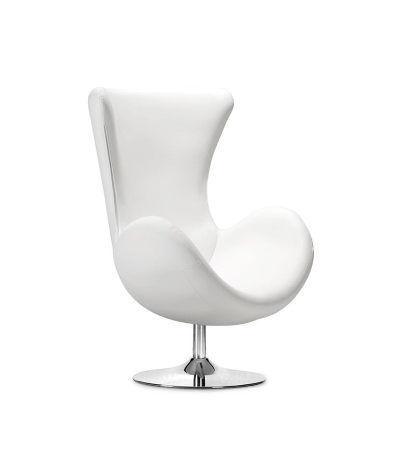 白色简约圆形椅子