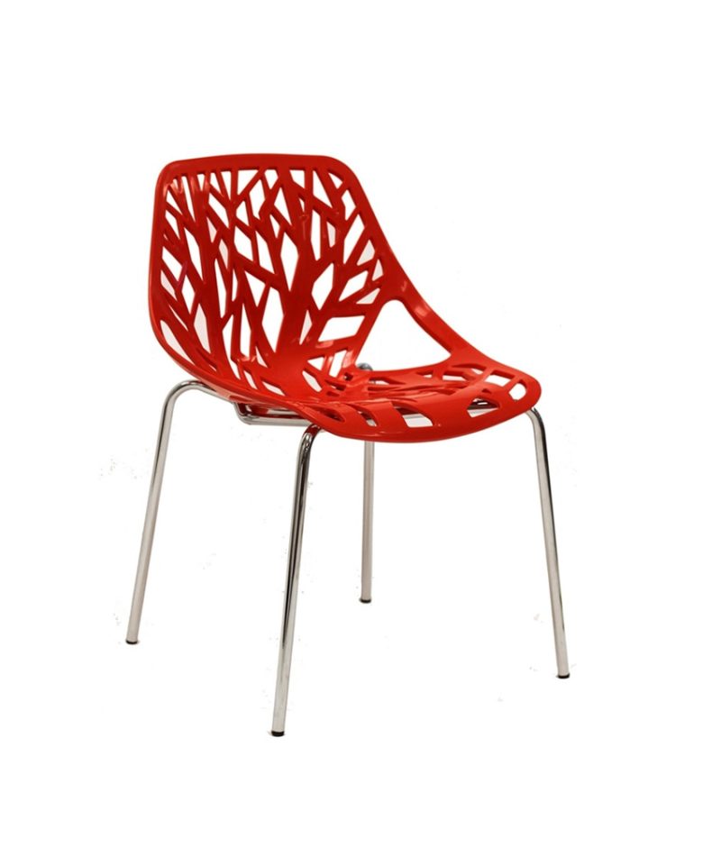 白色简约圆形椅子 - 图片 2