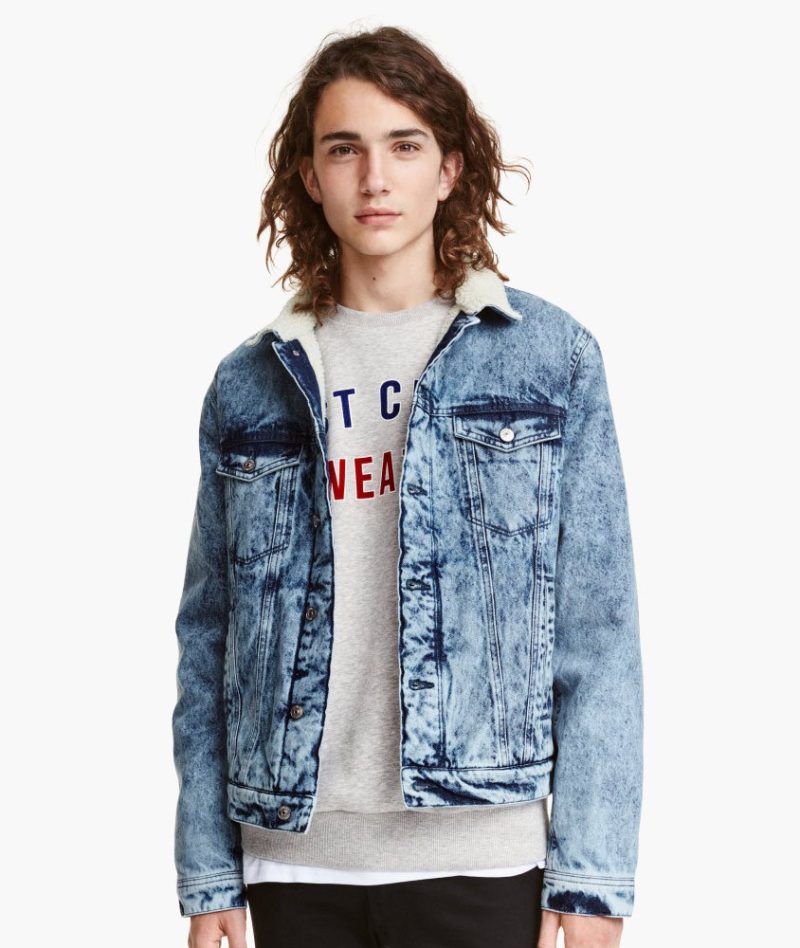 长袖牛仔上衣外套